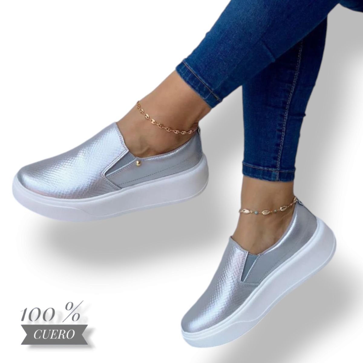 EVEGONZ - Mocasín de mujer Calzado de Cuero Para Dama