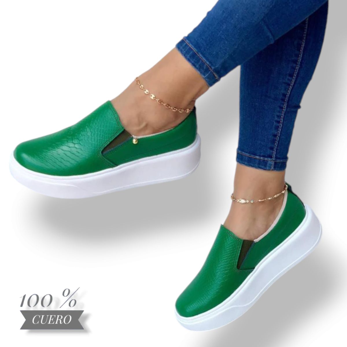 EVEGONZ - Zaptos de mujer en cuero mocasín