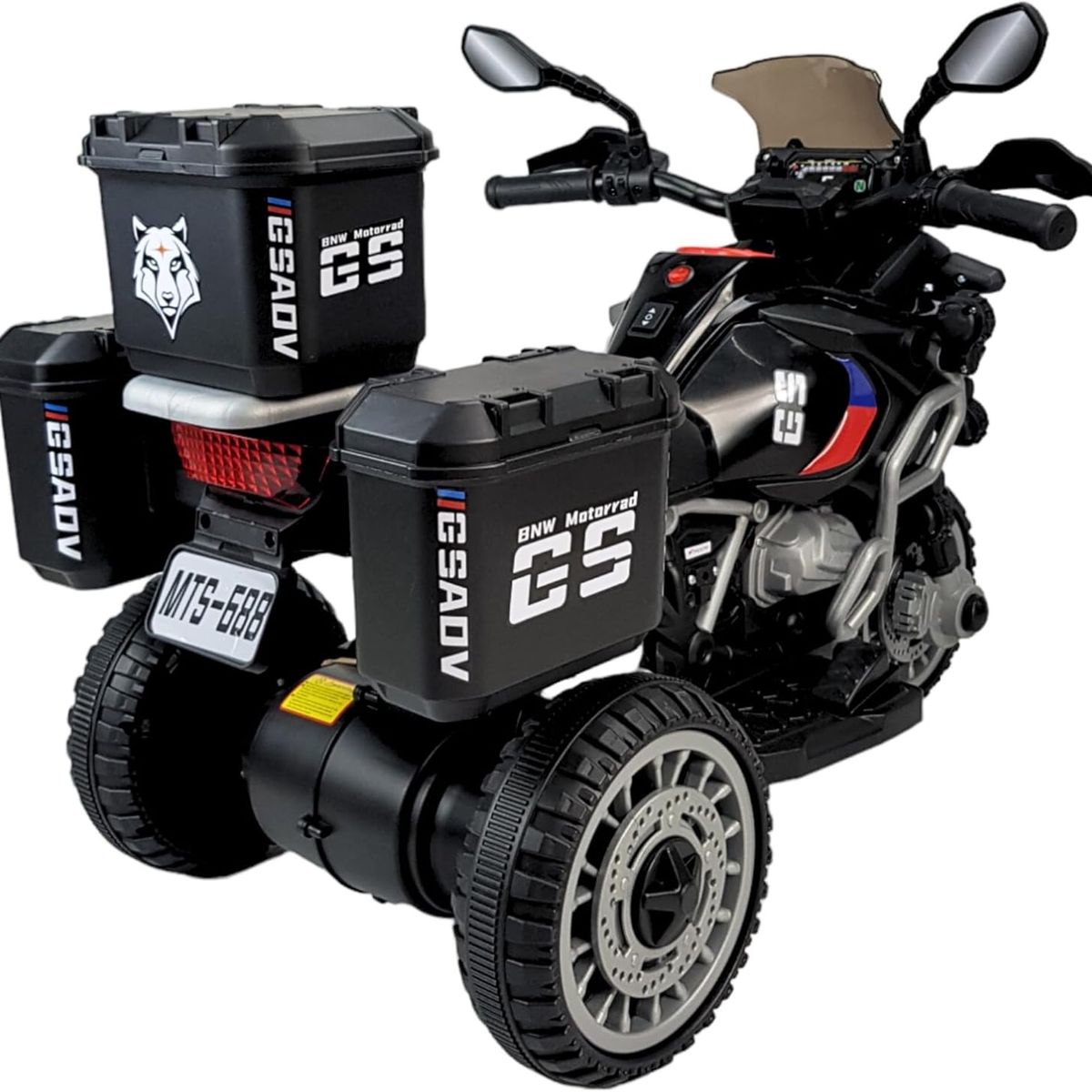 KIDSHOP - Moto Carro Electrica Montable 2 A 4 Años Bluetooth 6v Azul_.