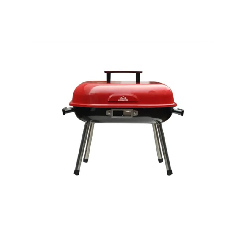HOME ELEMENTS - Asador De Carbón BBQ Rojo Home Elements HEBBQ9014R
