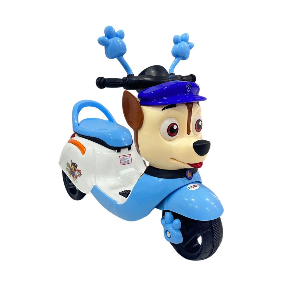 KIDSHOP - Moto Carro Eléctrico Bateria Recargable Niños 6167-4 Azul