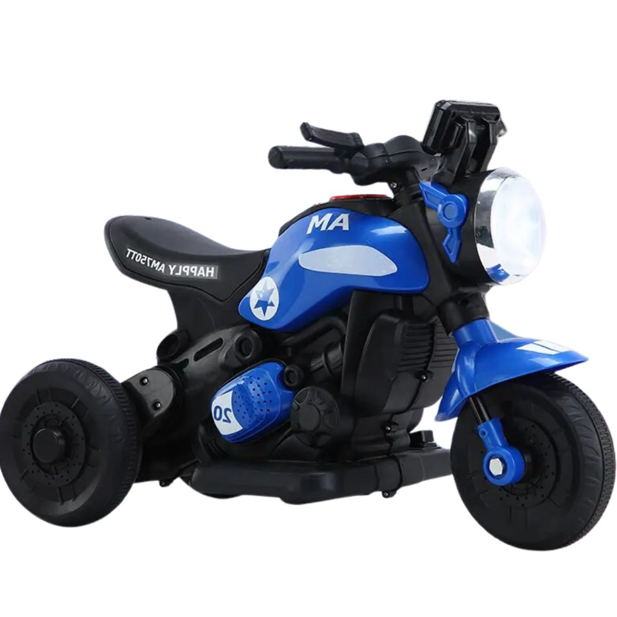 KIDSHOP - Moto Carro Recargable Electricas Montable PT602-Azul