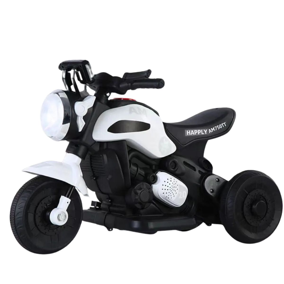KIDSHOP - Moto Carro Recargable Electricas Montable PT602-Blanco