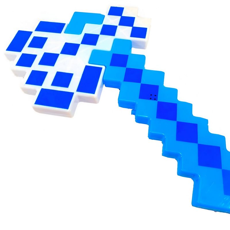DAYOSHOP - Juguete Hacha Minecraft Diamante Niños Led Sonido Disfraz