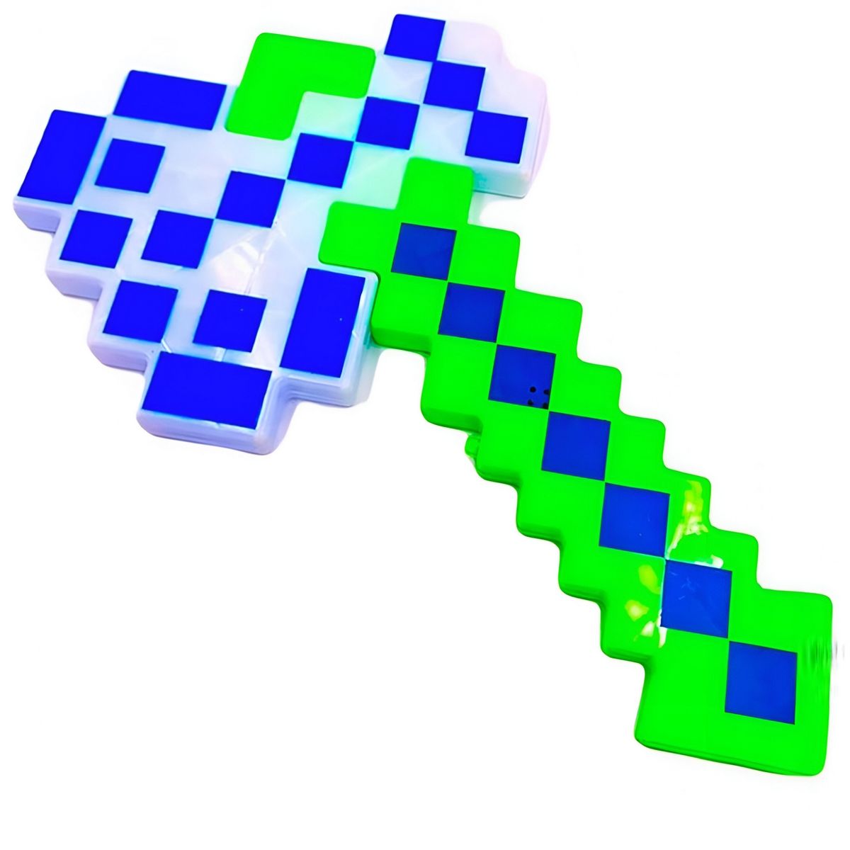 DAYOSHOP - Juguete Hacha Minecraft Diamante Niños Led Sonido Disfraz