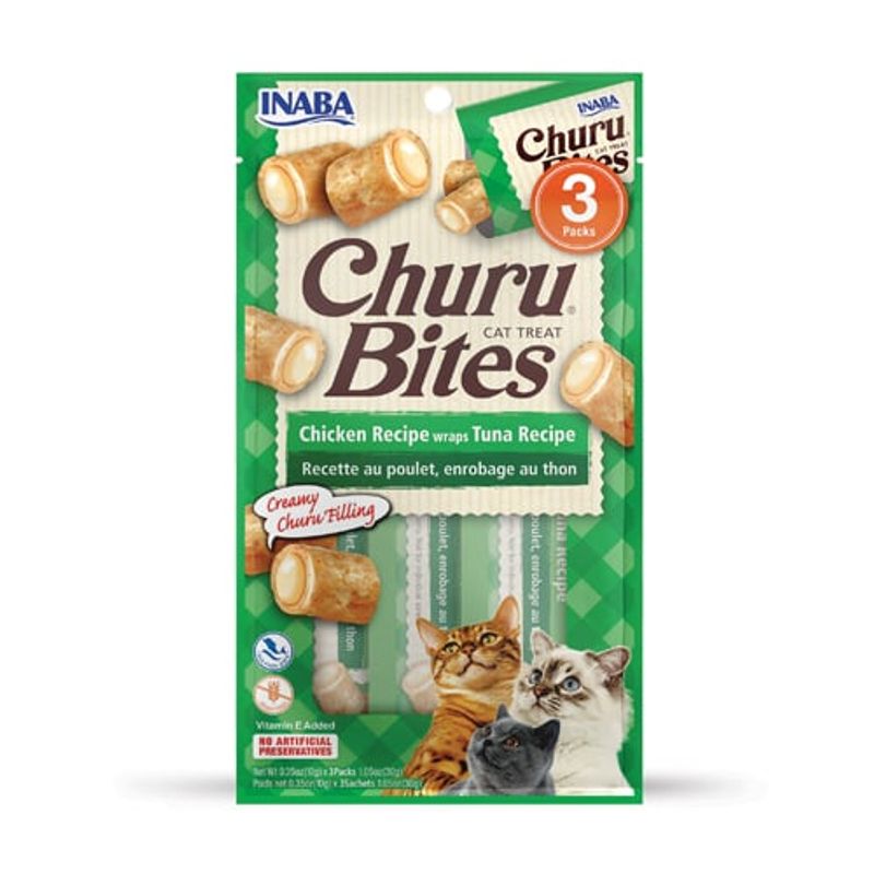 GENERICO - Churu Bites Wraps Cat Snacks Atún Sobre x 3 paquetes
