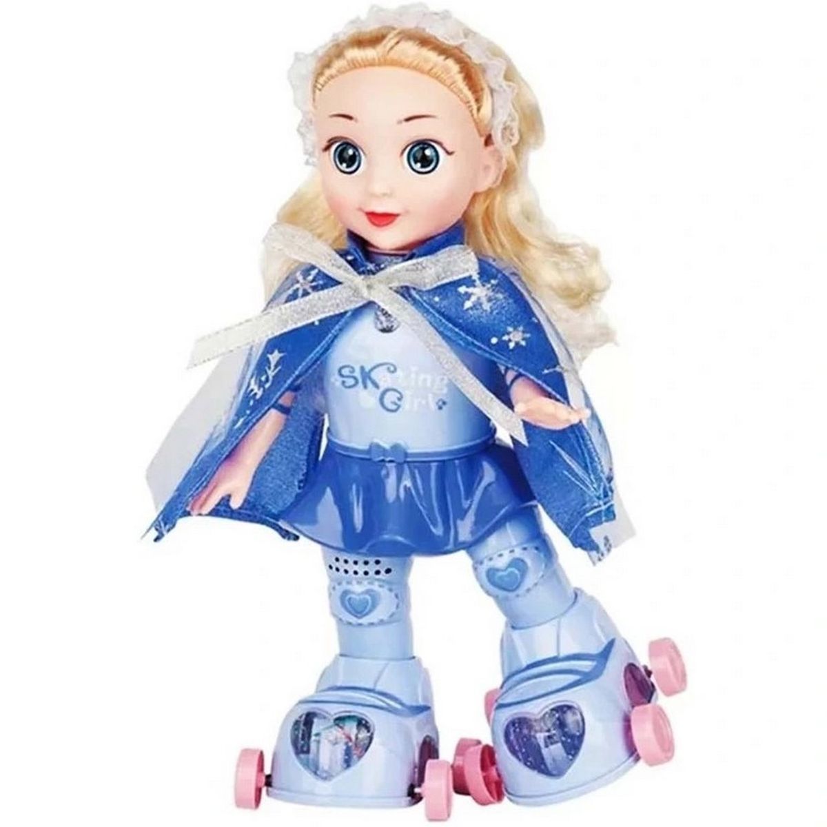 GENERICO - Robot Muñeca Princesa Patines Patinadora Juguete + Baterias