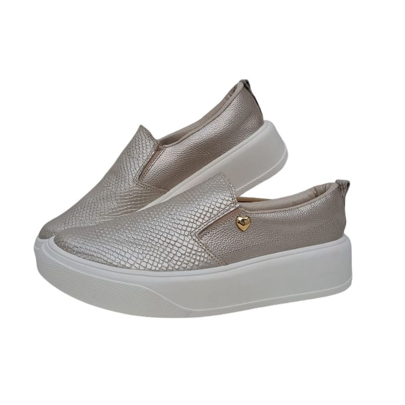 Zapato en Cuero Calzado Casual Oxford Dorado EVEGONZ