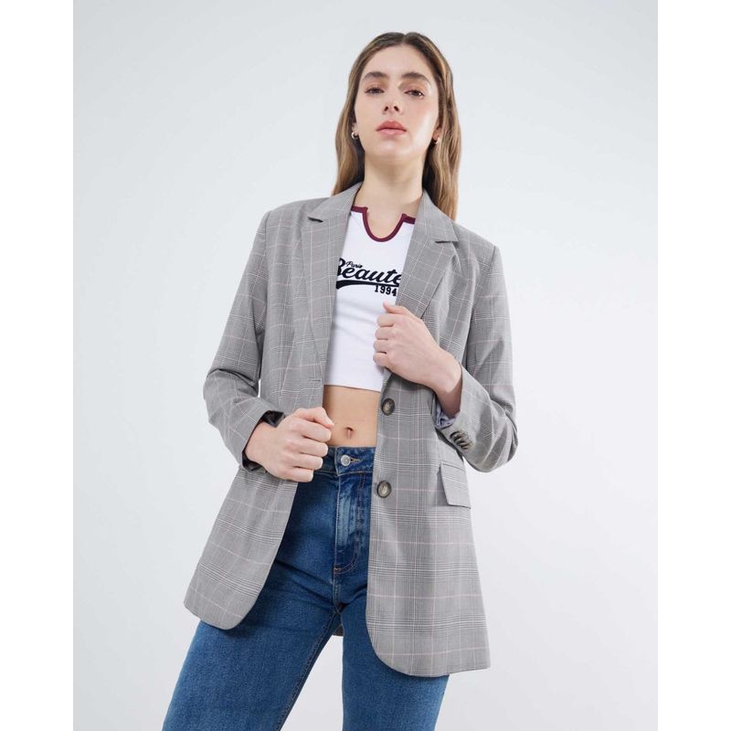 SEVEN SEVEN - Chaqueta Para Mujer Blazer Color Gris Claro Marca Seven Seven #28080945