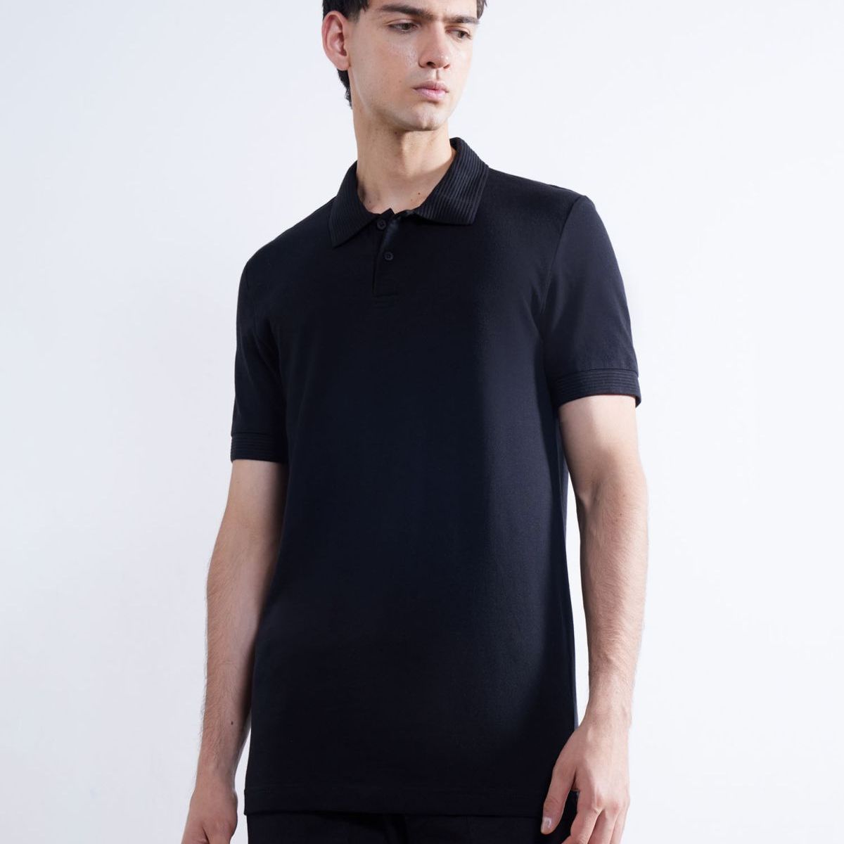 SEVEN SEVEN - Polo Para Hombre Cuello Tejido  Color Marfil Marca Seven Seven #45110812