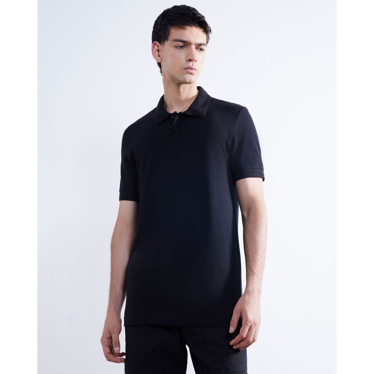 SEVEN SEVEN - Polo Para Hombre Cuello Tejido  Color Marfil Marca Seven Seven #45110812