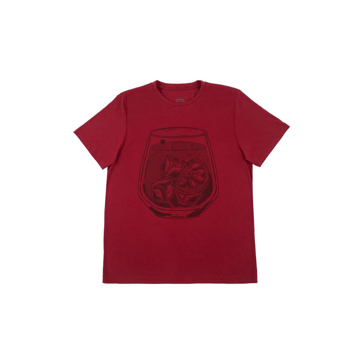 TENNIS - Camiseta roja con estampado para hombre