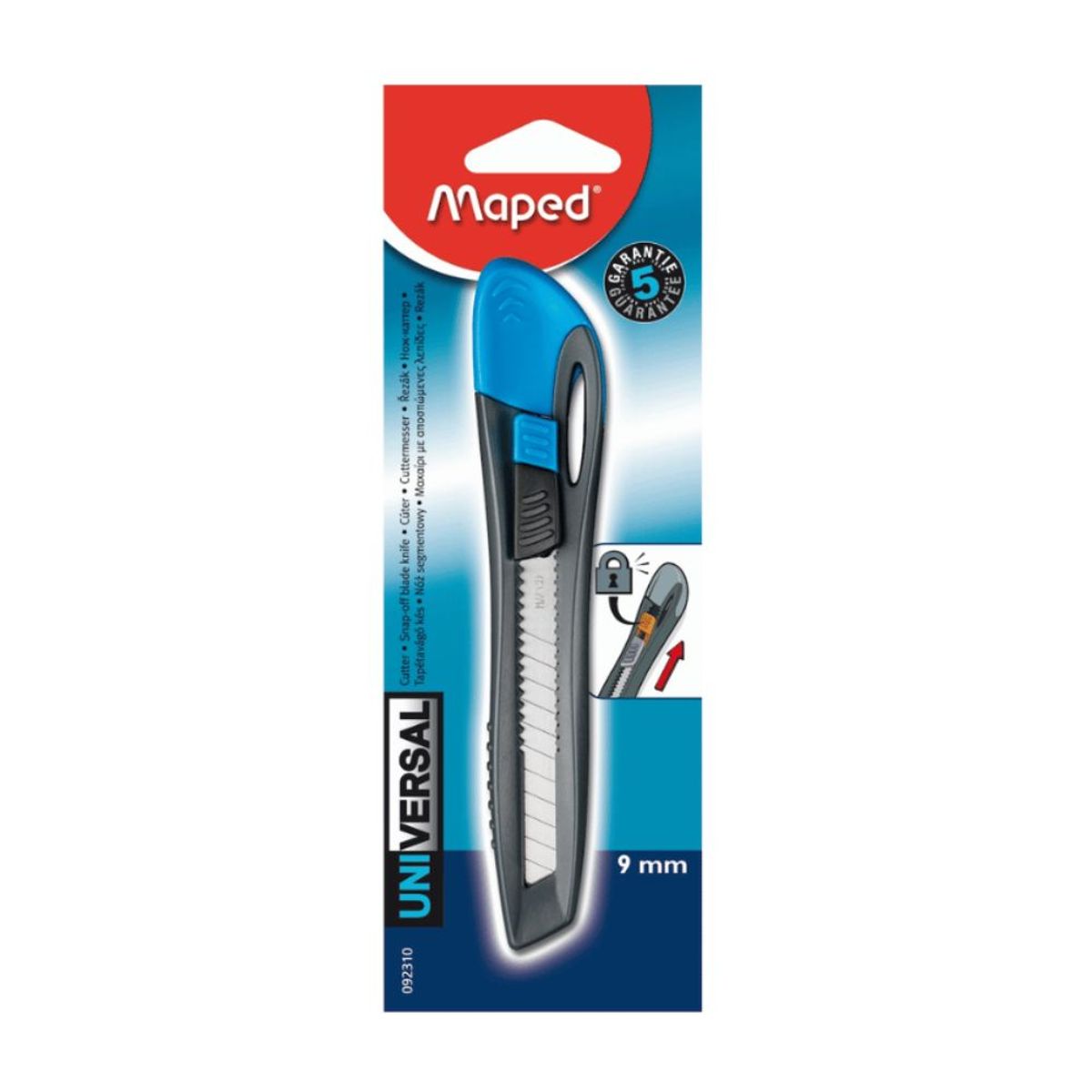 MAPED - Bisturí Pequeño Plástico 9 Mm Ref 92310 Maped