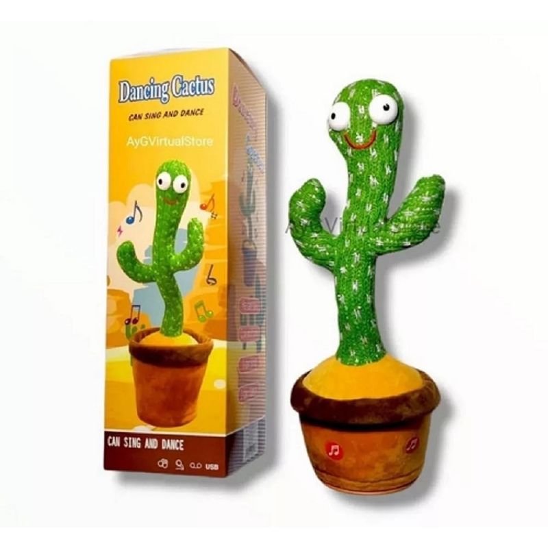 GENERICO - Cactus Bailarin Imita Voz Musical Bailarin Juguete Felpa