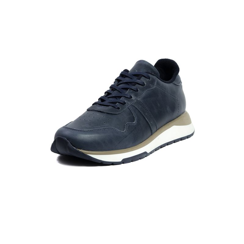 MOOPY - TENIS CUERO AZUL  MOOPY  JV002