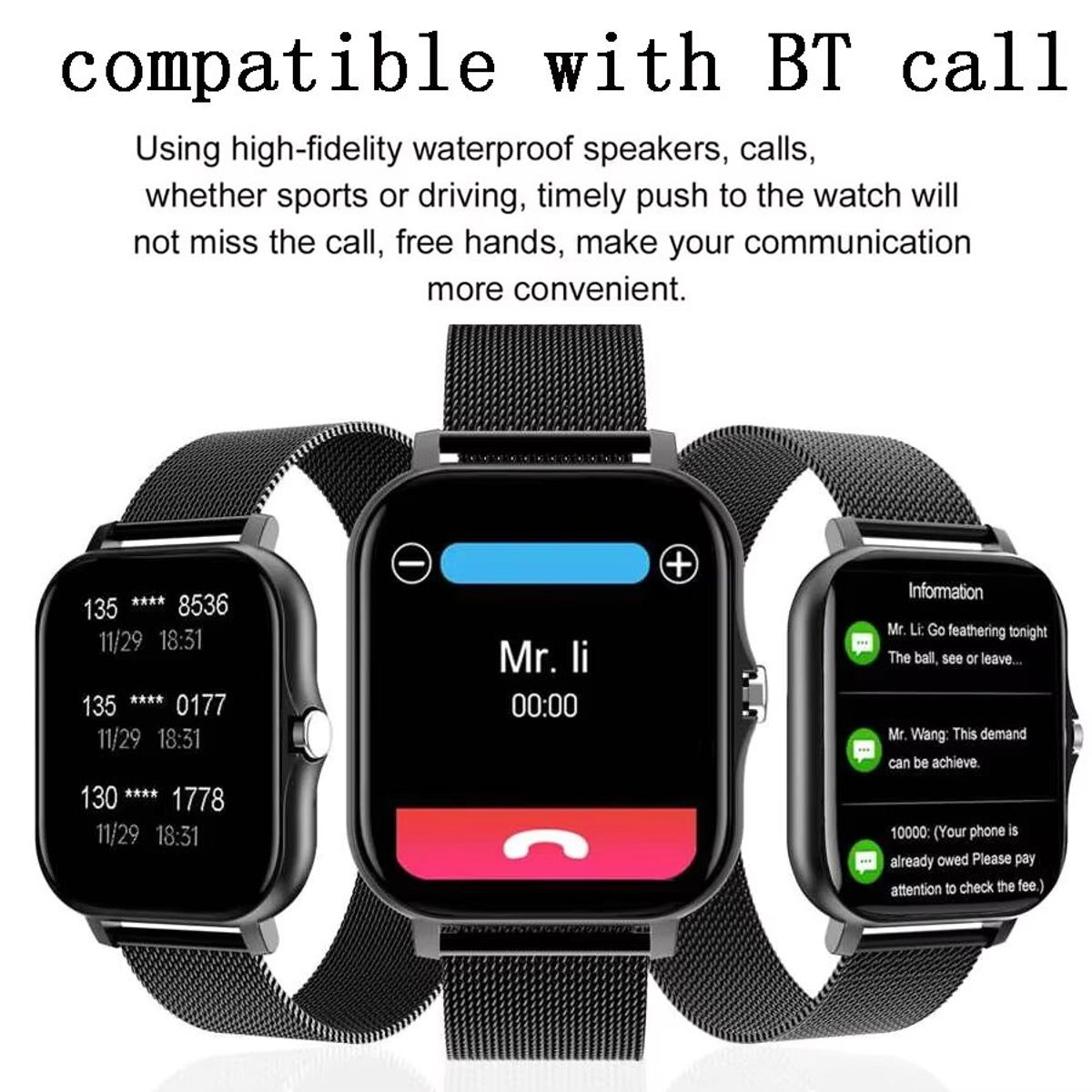 GENERICO - Reloj inteligente Smartwatch Multideporte+Correa Adicional