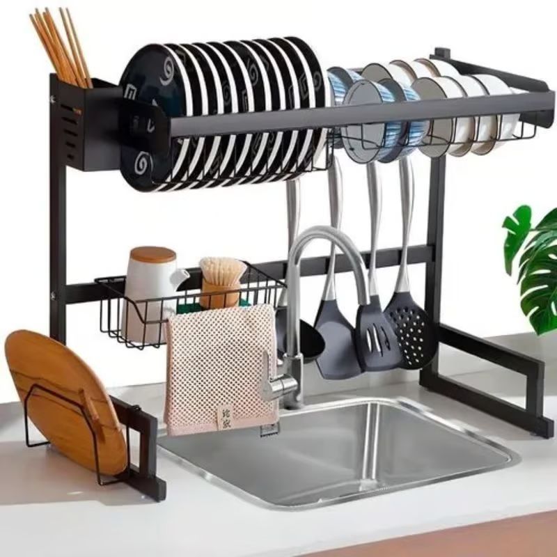 GENERICO - escurridor de platos organizador loza seca platos de 65 cm