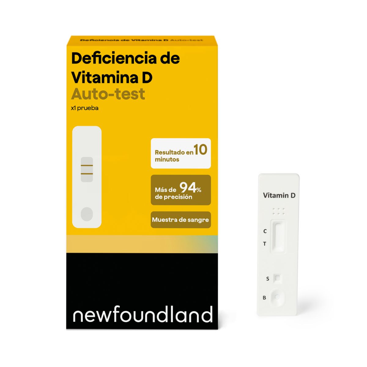NEWFOUNDLAND - Prueba Vitamina D En Casa - Precisa 94% - 10 Min - Invima