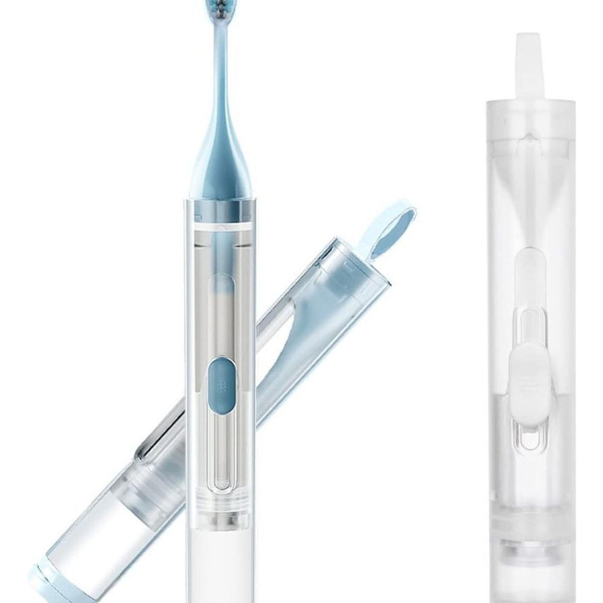 GENERICO - Cepillo Dientes 2en1 Dispensador Crema Dental Viaje Portátil