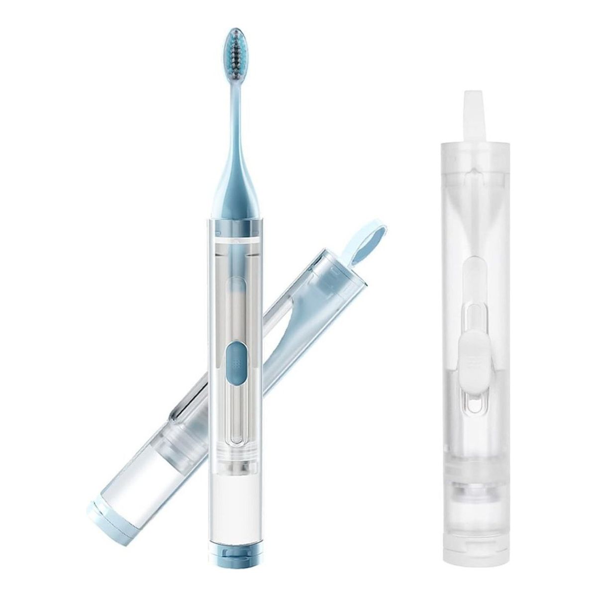 GENERICO - Cepillo Dientes 2en1 Dispensador Crema Dental Viaje Portátil