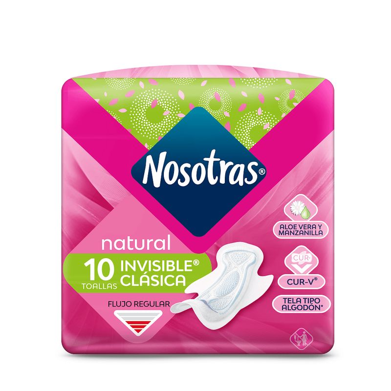 NOSOTRAS - Toallas Higienicas Nosotras Natural Invisible X 10Und