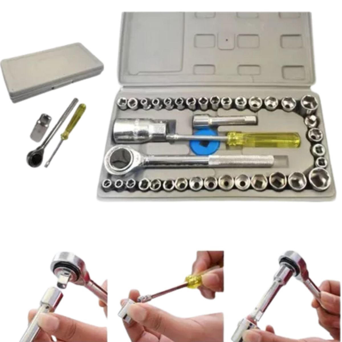 GENERICO - Ratchet Juego Copas Raches Kit Herramientas