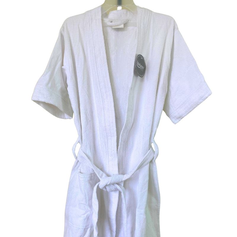 KARYTEX - Bata Salida De Ducha Otoño 100% Algodón Hombre Color Blanco