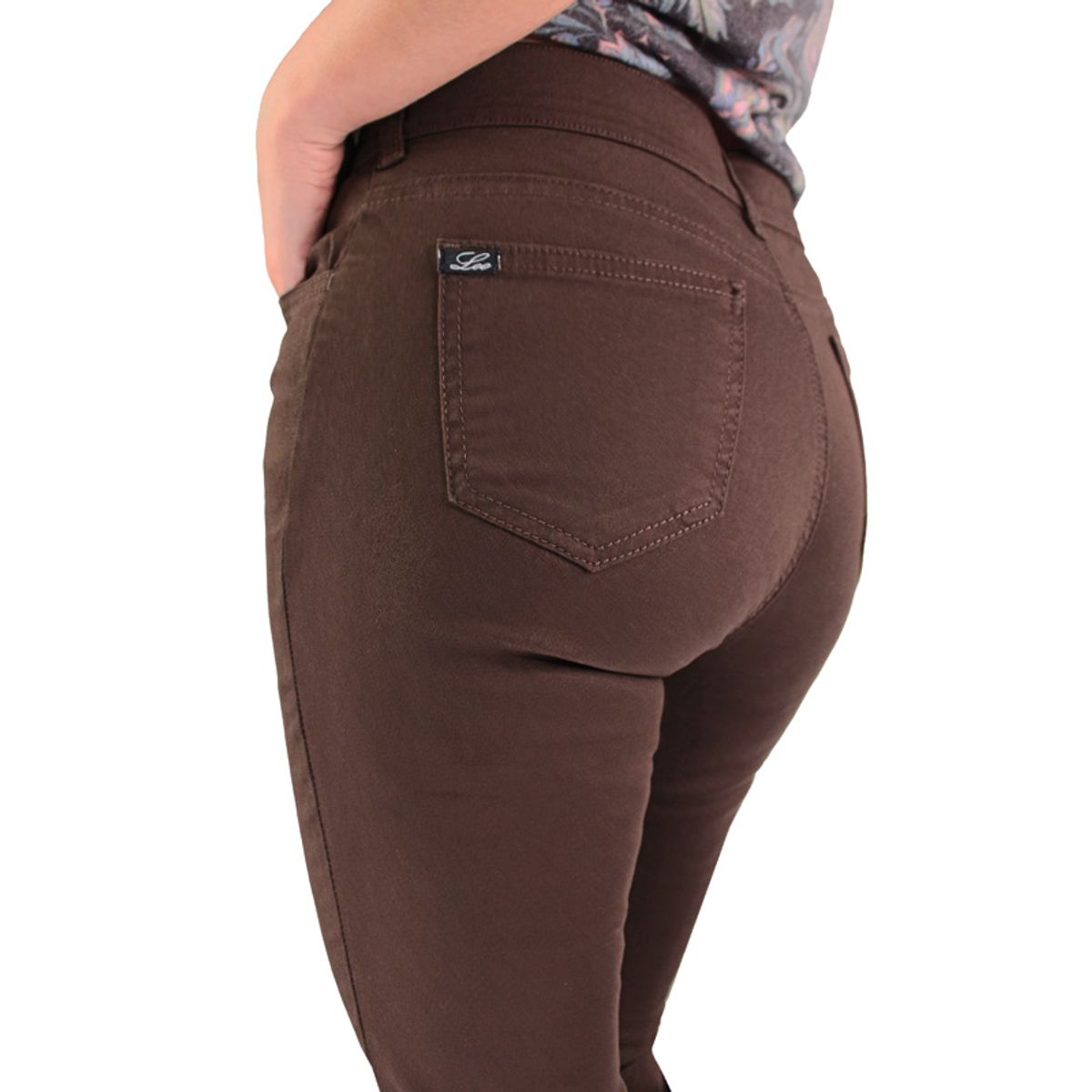 LEC LEE - Pantalón Clásico Mujer Lec Lee Café