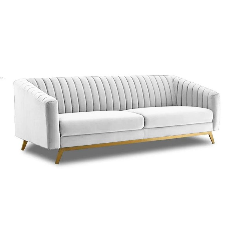 GENERICO - SOFA ELEGANT CHARLOTTE ECOCUERO BLANCO