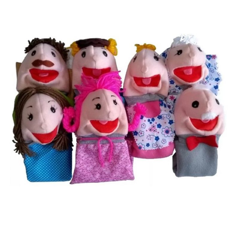 MAFEGO - Títeres De Guante Familia De 7 Mfg1450 Mafego Multicolor