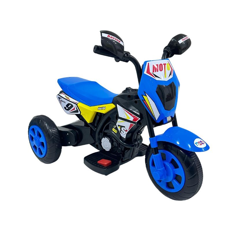 KIDSHOP - Moto Carro Recargable Electricas Montable 1 A 3 Años Azul