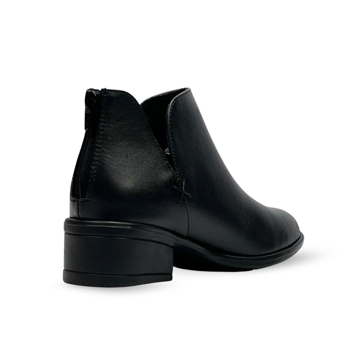 BALLERINA - Botín Cuero Para Mujer Negro Ballerinas Frida