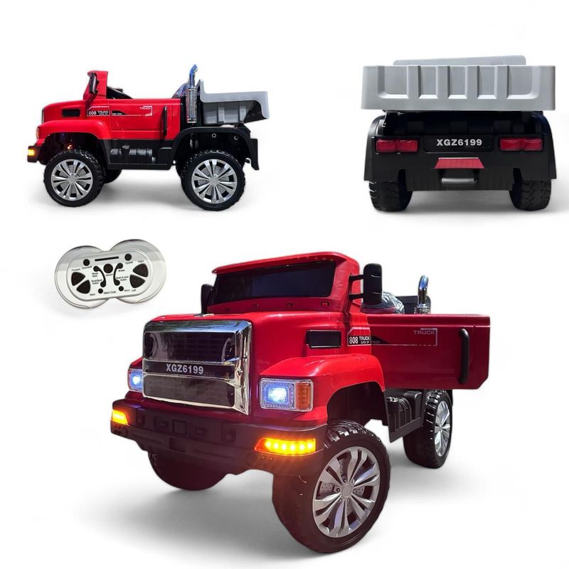 BRITOCHET - Carro montable Eléctrico Camion Niños 12V  C/Volco 4x4