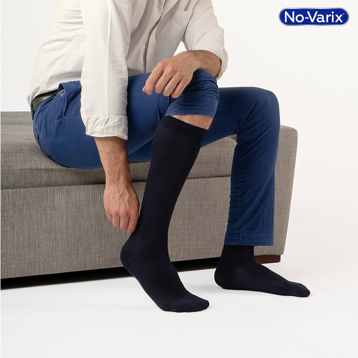 NO VARIX - No-Varix Calcetin 15-20 Azul S Premium