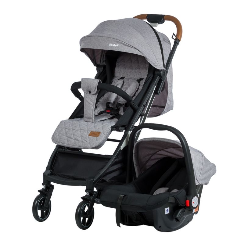GENERICO - Coche Maleta Ebaby Con Porta Bebe Reclinable Cubre pies
