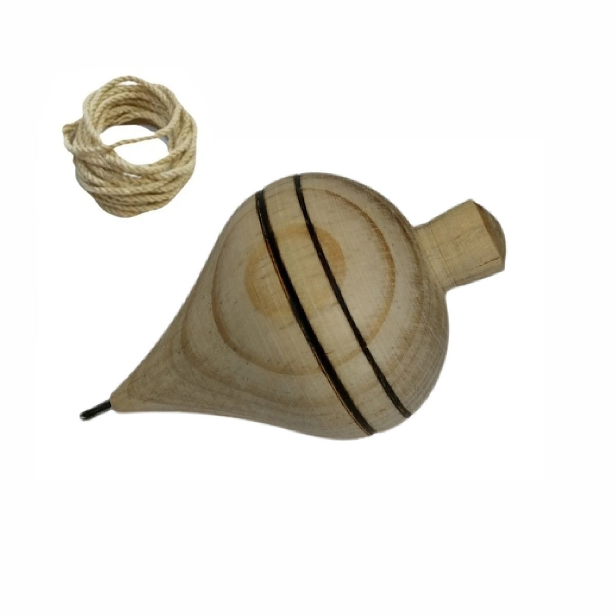 MAFEGO - Trompo En Madera Sin Pintar Mafego Mfg1208 Madera