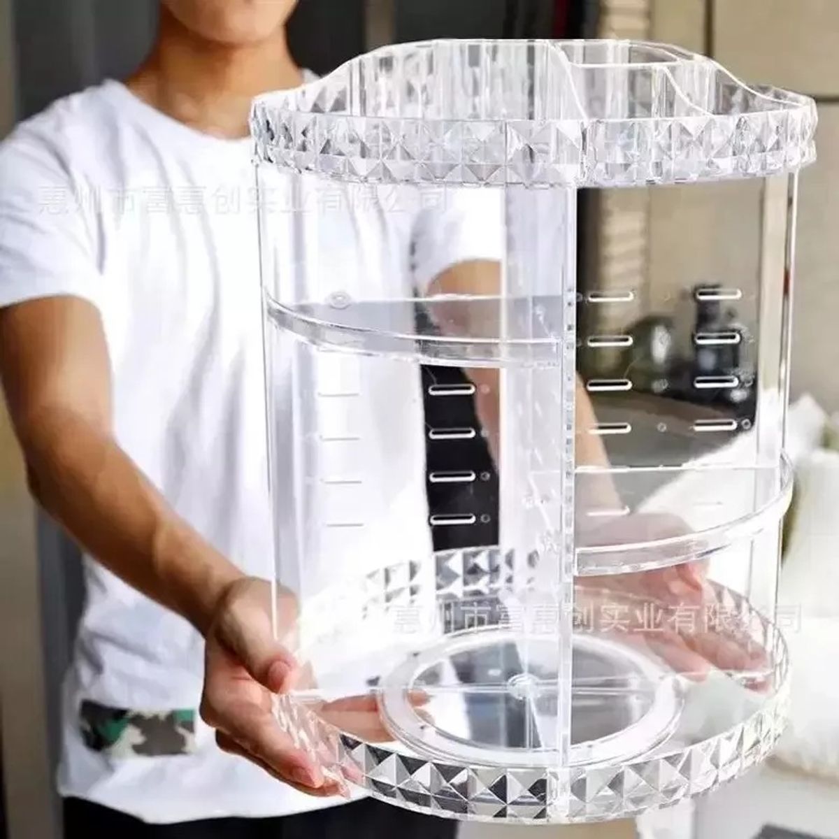 GENERICO - Organizador Maquillaje Giratori Transparente
