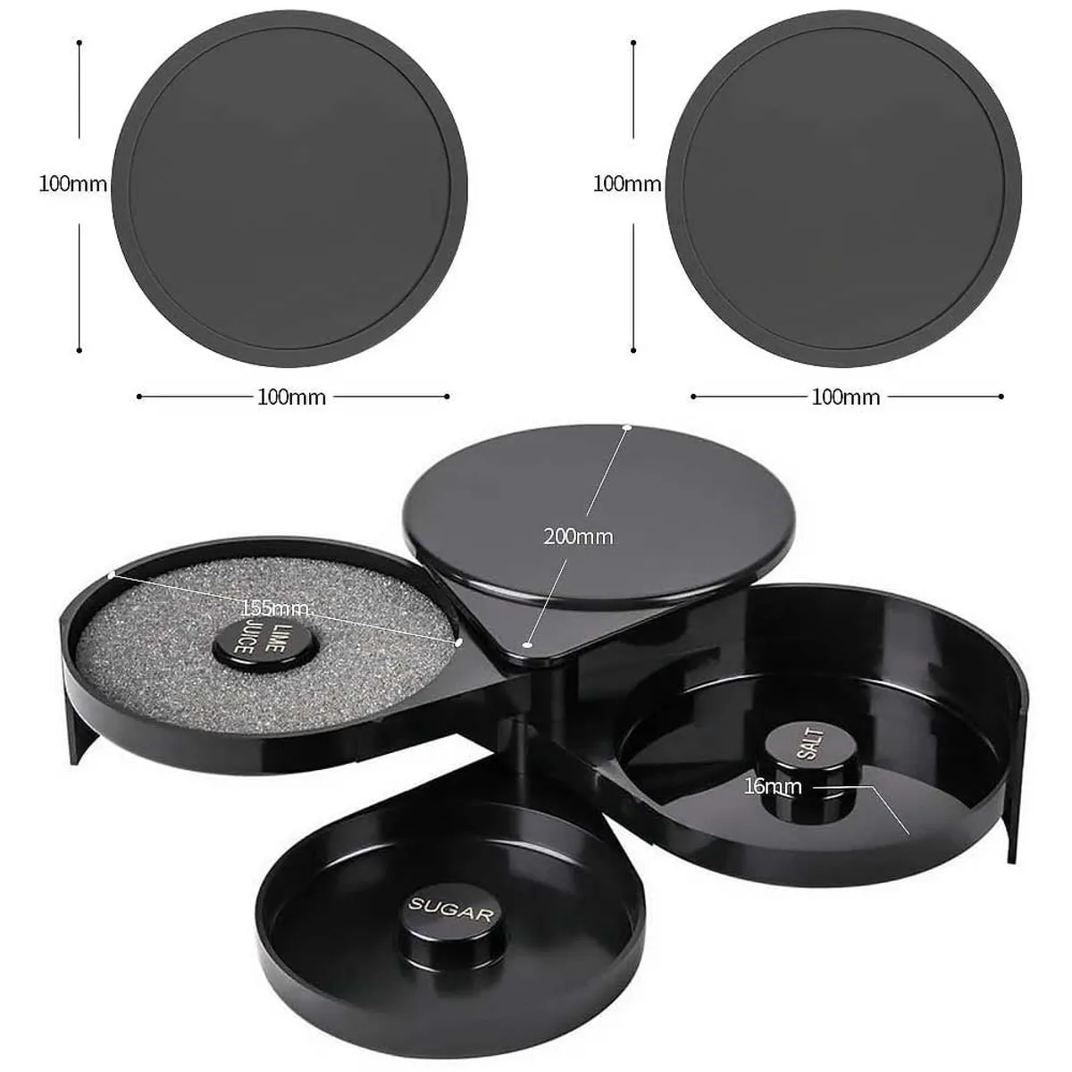 ONE PIXEL - Escarchador Bordeador Para Cocteles Micheladas 3 En 1 Sal Limón Azúcar