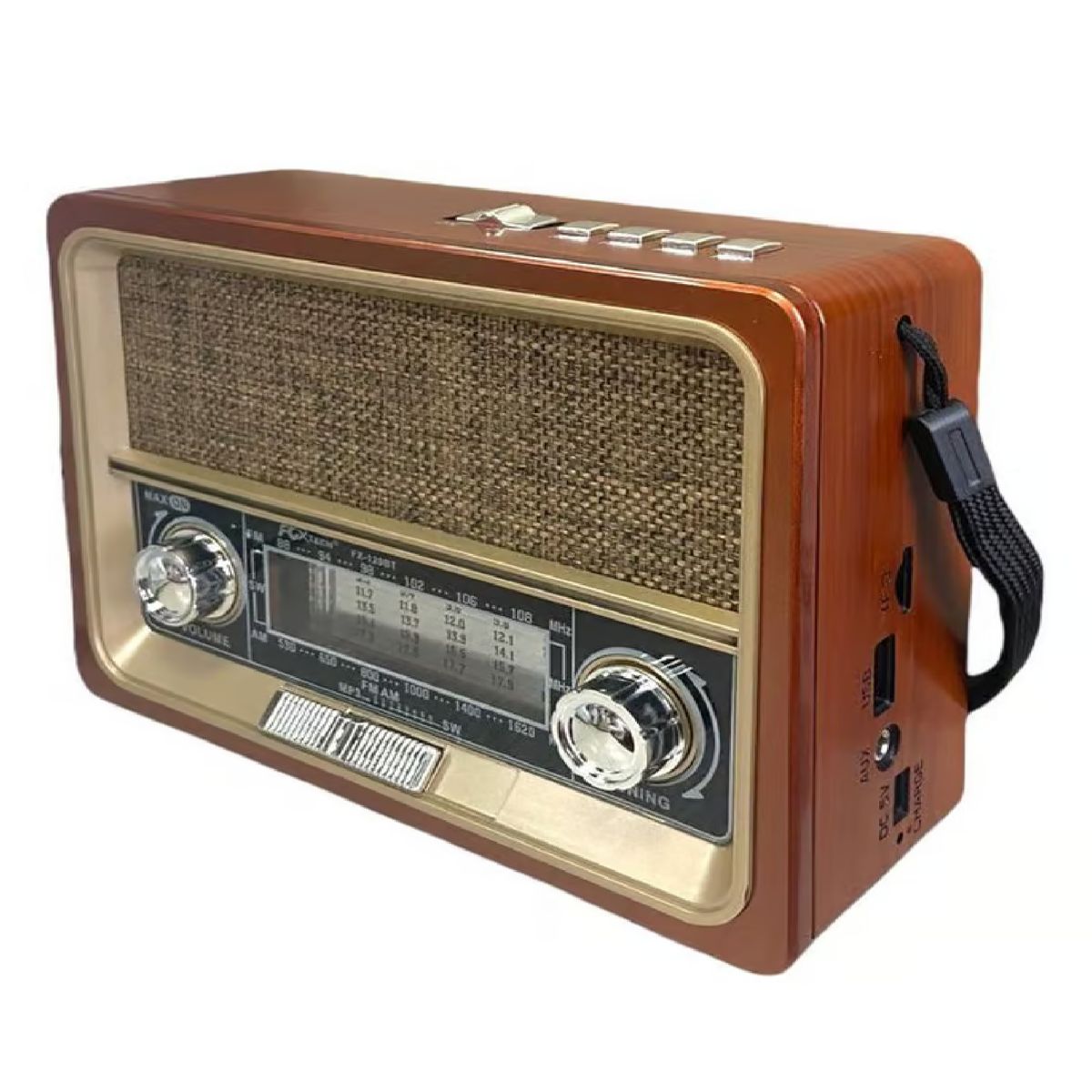GENERICO - RADIO FX-120BT PARLANTE VINTAGE RETRO BLUETOOTH