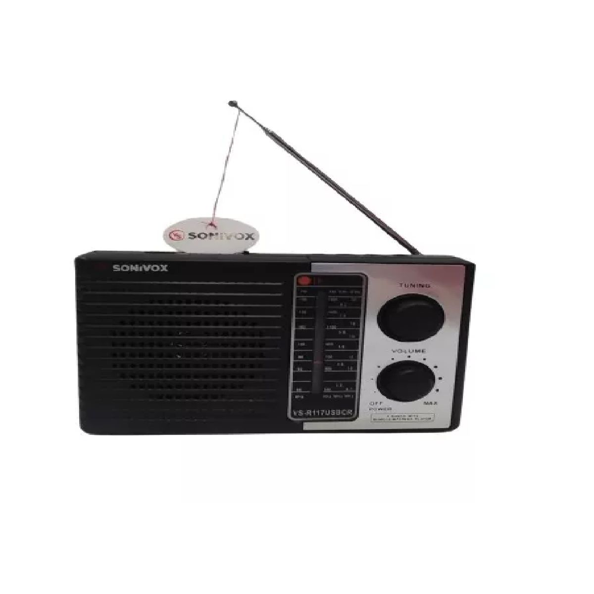 GENERICO - RADIO PORTATIL SONIVOX  VS-R117USB USB -SD  4 BANDAS