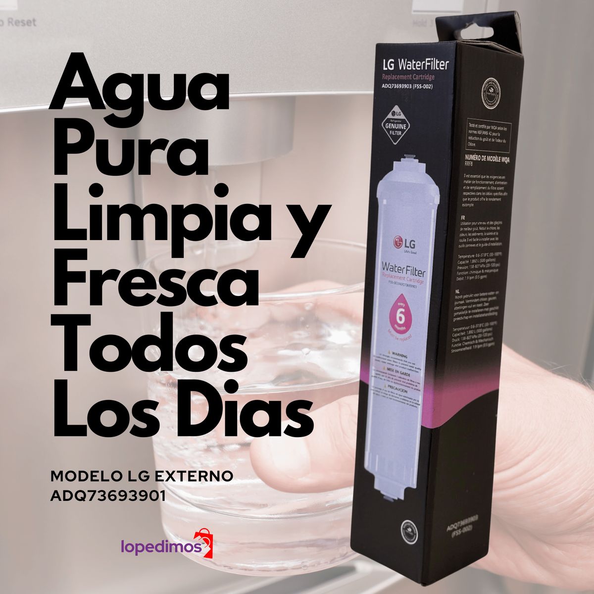 LG - Filtro Nevera Nevecon LG Externo Para Nevecones