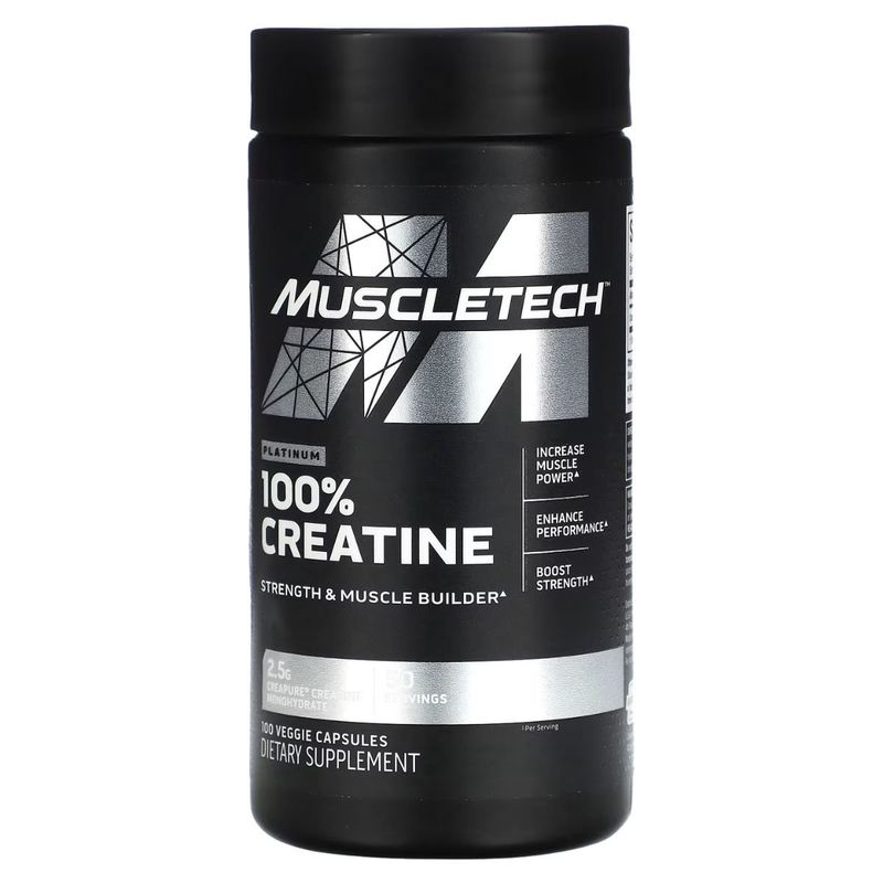 MUSCLETECH - Platinum Creatina Monohidratada 100 Caps Muscletech