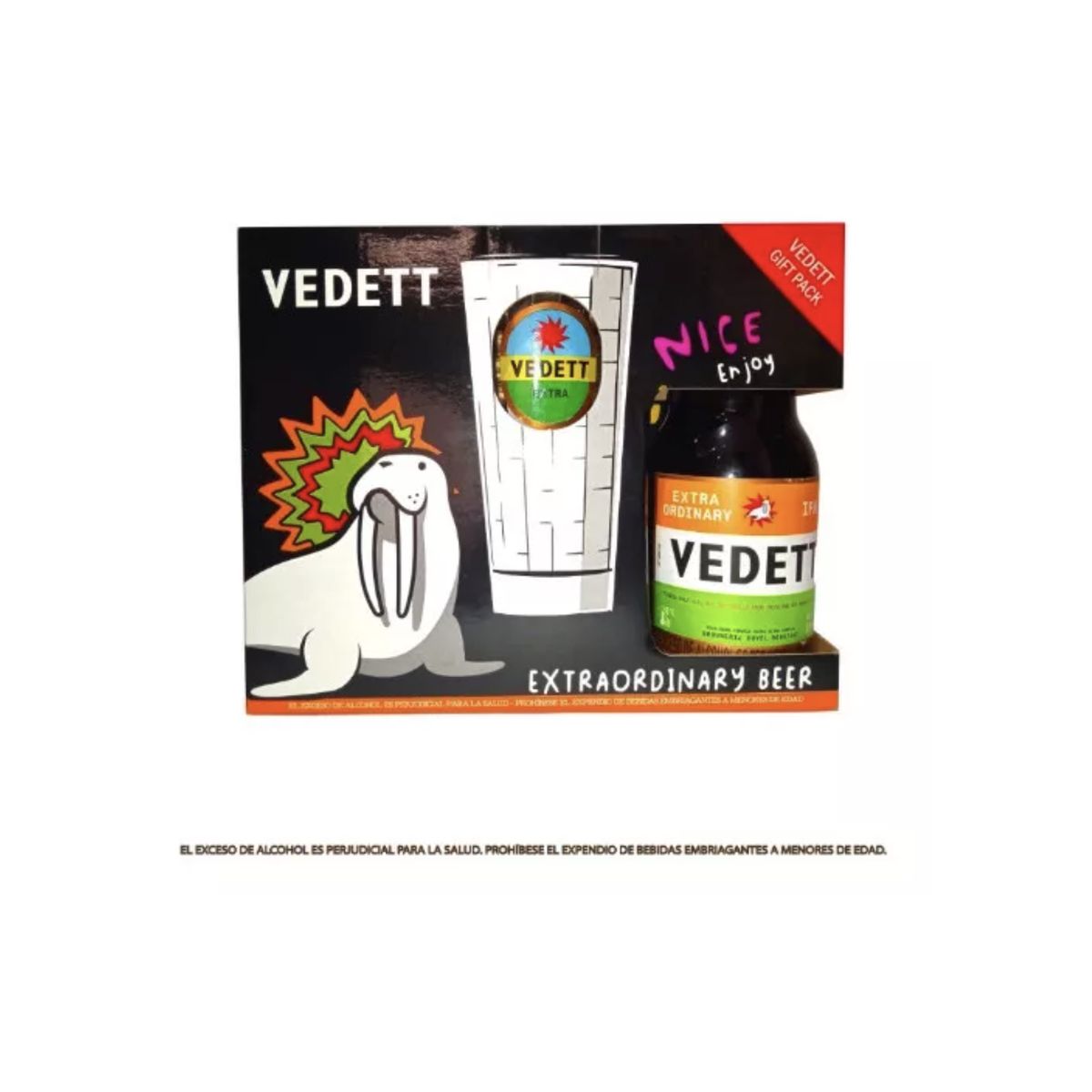 GENERICO - Cerveza Belga Vedett, Estuche 2 Cervezas 330ml +Vaso
