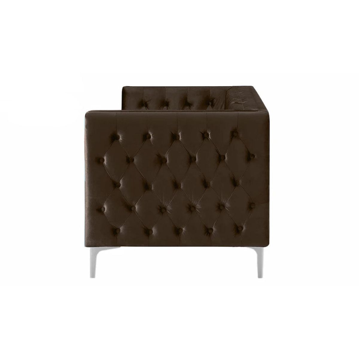 GENERICO - SOFA MODERNO NEWCASTLE ELEGANT 3 PUESTOS MICROFIBRA CAFE