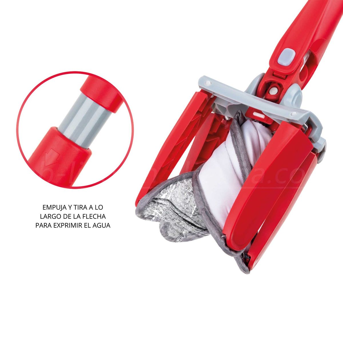 TRIPLE CLEAN - Mopa Auto Enrollable y Exprimible X