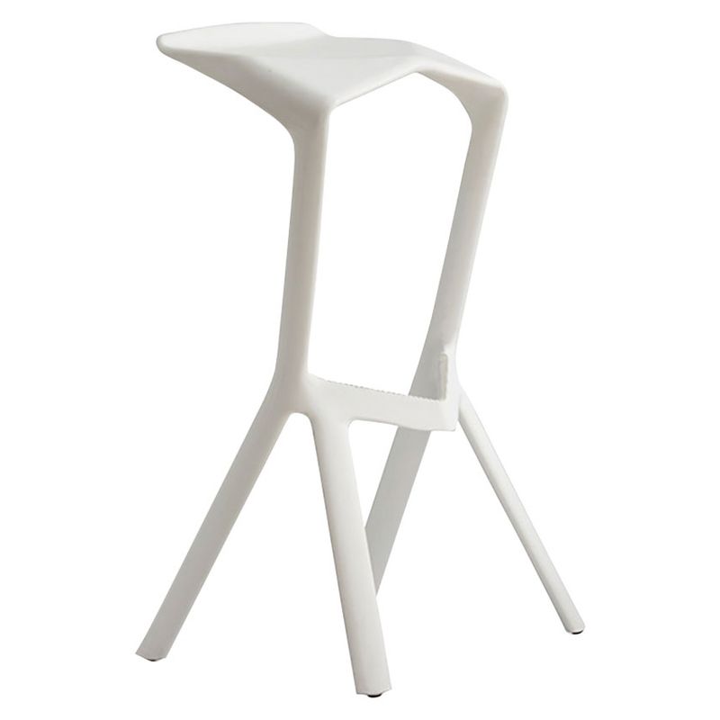 GENERICO - Silla De Bar Pizza Alta Minimalista De Plástico blanco