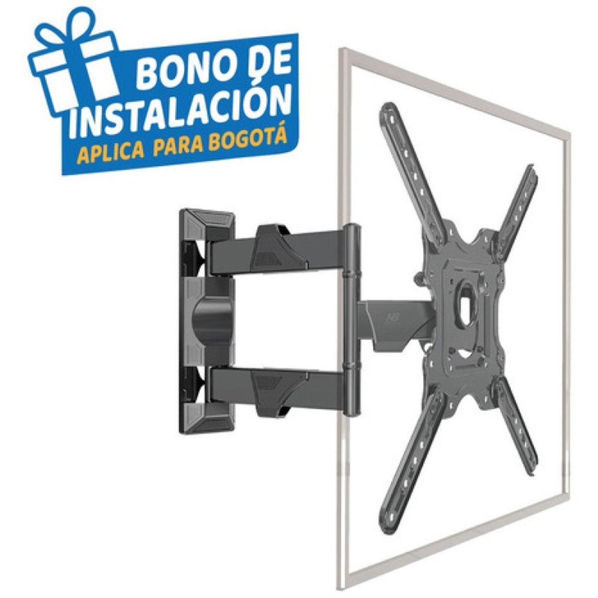 SKY - Soporte Para Tv Brazo North Bayou Nb P4 32 A 55 Original Color Negro