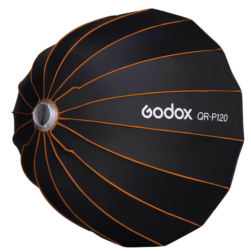 GODOX - Softbox parabólico de liberación rápida Godox QR-P120 Difusor Bowens