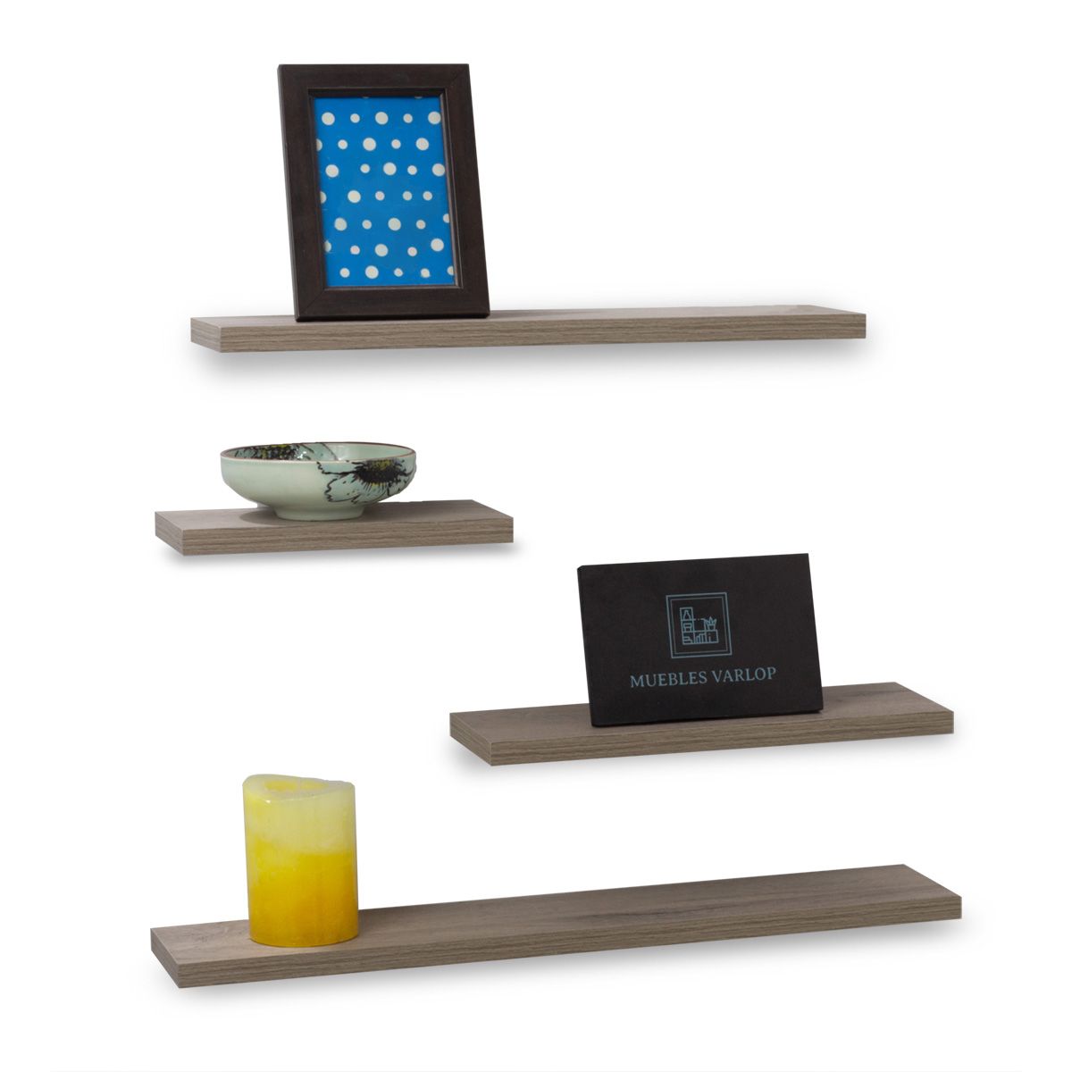 GENERICO - Repisas Flotantes Modernas TAMBO Set X 4 Un Decoracion Moderna
