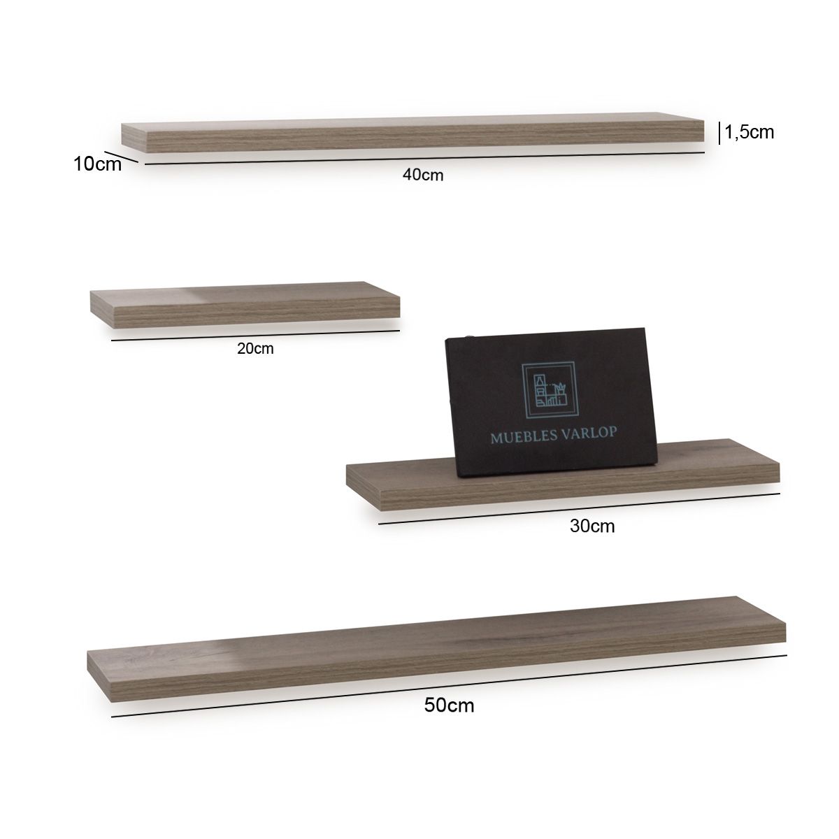 GENERICO - Repisas Flotantes Modernas TAMBO Set X 4 Un Decoracion Moderna